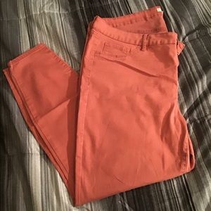 Straight leg skinny jeans